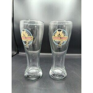 2 Bubba Gump Shrimp Pilsner Beer Glass Restaurant & Market ORLANDO FLORIDA